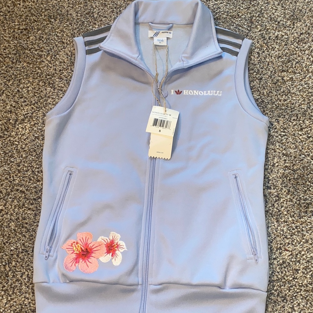 Adidas zip up tank NWT